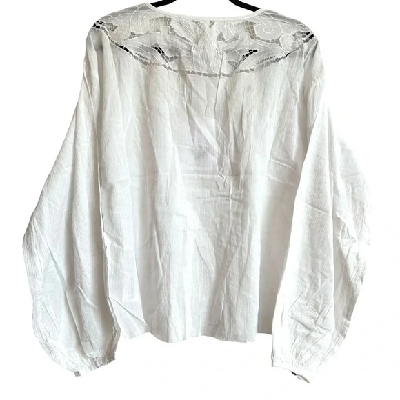 One Teaspoon NWT Devil’s Ladder Hand Cut Shirt in white SMALL - Picture 5 of 8